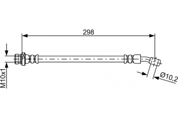 Bosch Ελαστικός Σωλήνας Φρένων - 1 987 481 882