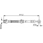 Bosch Ελαστικός Σωλήνας Φρένων - 1 987 481 887