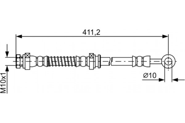 Bosch Ελαστικός Σωλήνας Φρένων - 1 987 481 887
