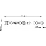 Bosch Ελαστικός Σωλήνας Φρένων - 1 987 481 887