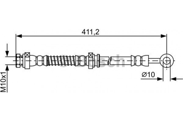 Bosch Ελαστικός Σωλήνας Φρένων - 1 987 481 887