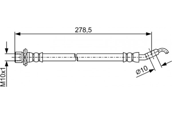Bosch Ελαστικός Σωλήνας Φρένων - 1 987 481 906