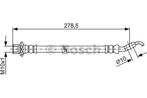 Bosch Ελαστικός Σωλήνας Φρένων - 1 987 481 906