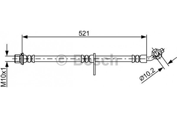 Bosch Ελαστικός Σωλήνας Φρένων - 1 987 481 907