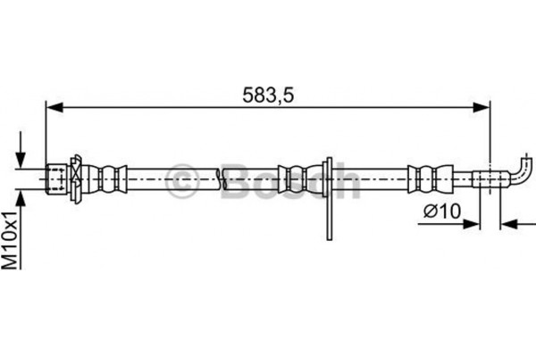 Bosch Ελαστικός Σωλήνας Φρένων - 1 987 481 908