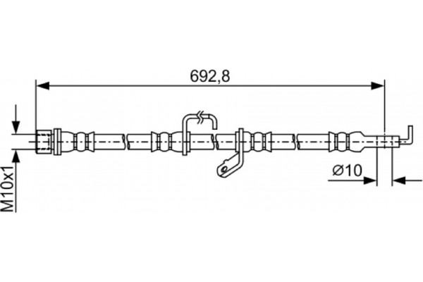 Bosch Ελαστικός Σωλήνας Φρένων - 1 987 481 921