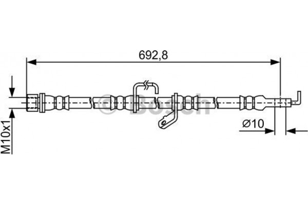 Bosch Ελαστικός Σωλήνας Φρένων - 1 987 481 921