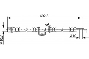 Bosch Ελαστικός Σωλήνας Φρένων - 1 987 481 922