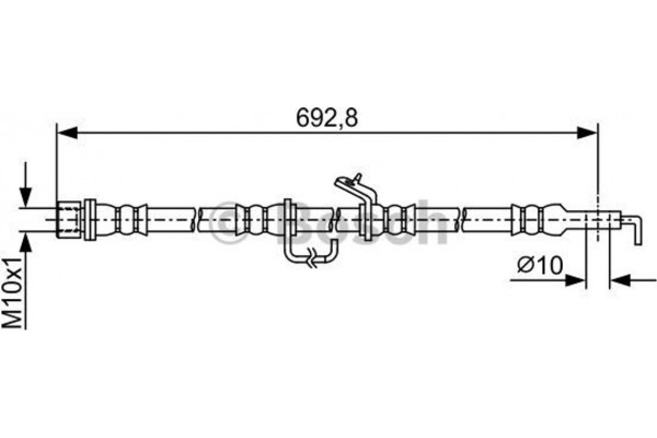Bosch Ελαστικός Σωλήνας Φρένων - 1 987 481 922