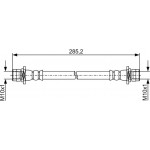 Bosch Ελαστικός Σωλήνας Φρένων - 1 987 481 934