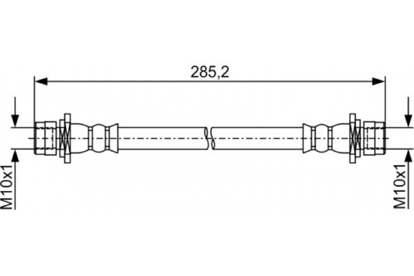 Bosch Ελαστικός Σωλήνας Φρένων - 1 987 481 934