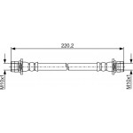 Bosch Ελαστικός Σωλήνας Φρένων - 1 987 481 935
