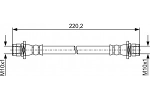Bosch Ελαστικός Σωλήνας Φρένων - 1 987 481 935