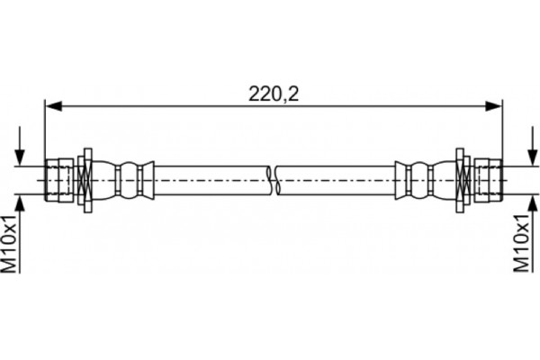 Bosch Ελαστικός Σωλήνας Φρένων - 1 987 481 935