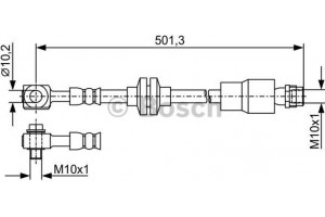 Bosch Ελαστικός Σωλήνας Φρένων - 1 987 481 937