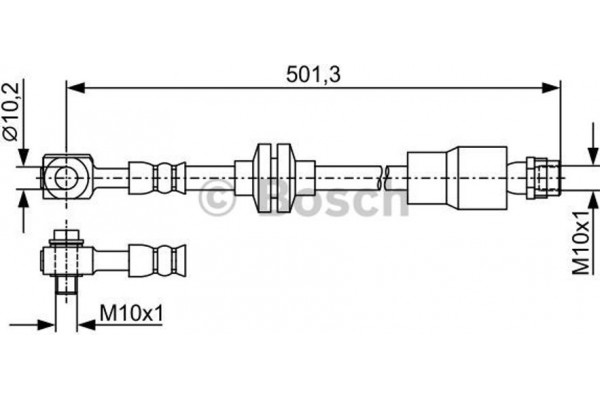 Bosch Ελαστικός Σωλήνας Φρένων - 1 987 481 938