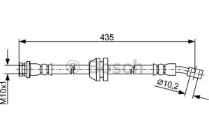 Bosch Ελαστικός Σωλήνας Φρένων - 1 987 481 939