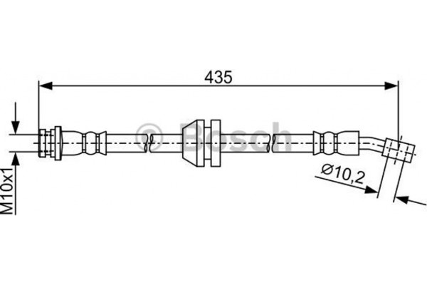 Bosch Ελαστικός Σωλήνας Φρένων - 1 987 481 939