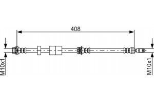 Bosch Ελαστικός Σωλήνας Φρένων - 1 987 481 943