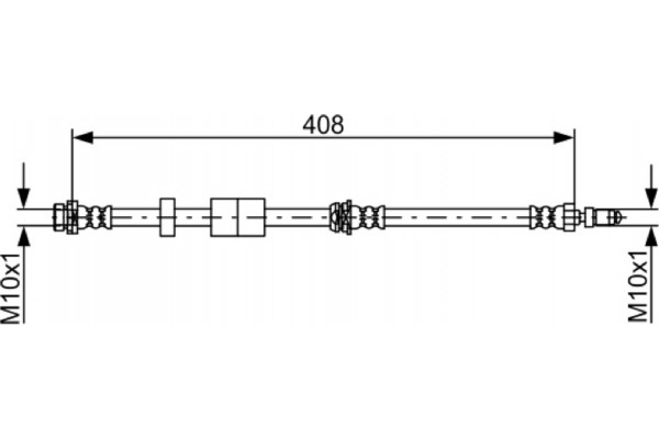 Bosch Ελαστικός Σωλήνας Φρένων - 1 987 481 943