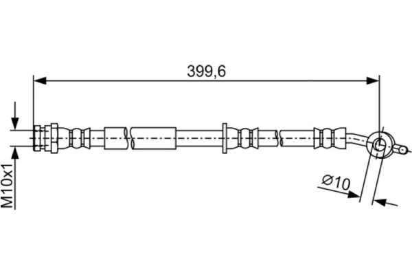 Bosch Ελαστικός Σωλήνας Φρένων - 1 987 481 946