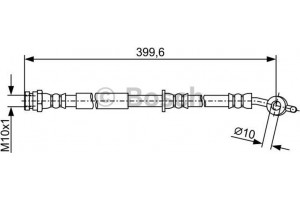 Bosch Ελαστικός Σωλήνας Φρένων - 1 987 481 946