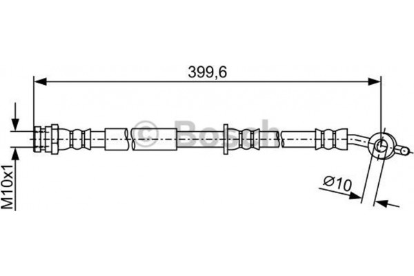 Bosch Ελαστικός Σωλήνας Φρένων - 1 987 481 946