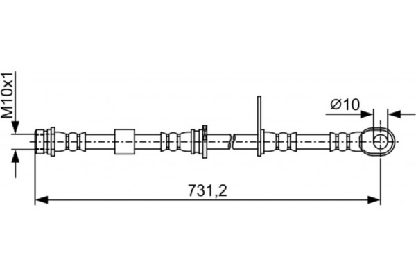 Bosch Ελαστικός Σωλήνας Φρένων - 1 987 481 957 Bosch Ελαστικός Σωλήνας Φρένων - 1 987 481 957