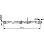 Bosch Ελαστικός Σωλήνας Φρένων - 1 987 481 957
