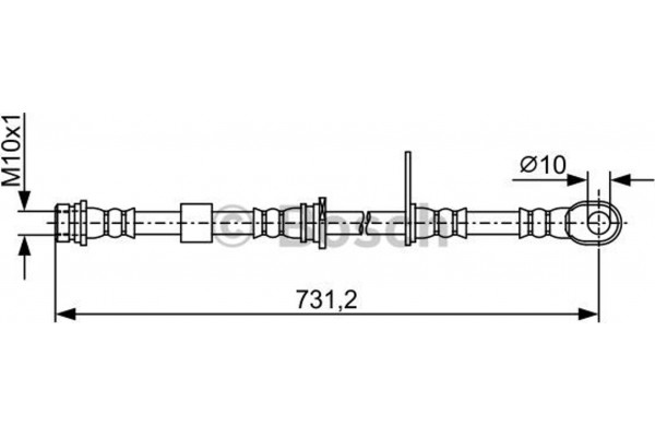 Bosch Ελαστικός Σωλήνας Φρένων - 1 987 481 957