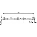Bosch Ελαστικός Σωλήνας Φρένων - 1 987 481 958