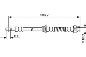 Bosch Ελαστικός Σωλήνας Φρένων - 1 987 481 959