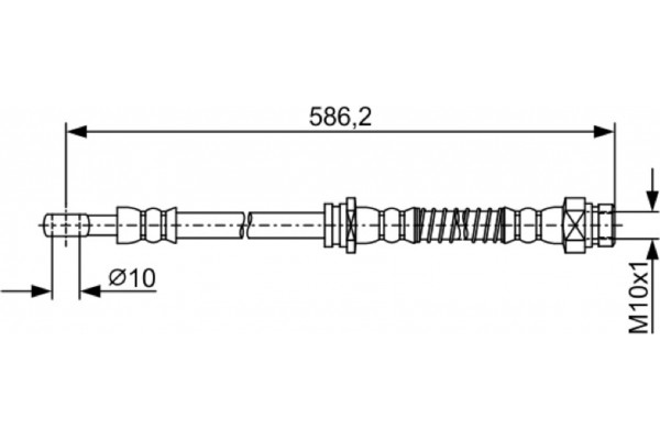 Bosch Ελαστικός Σωλήνας Φρένων - 1 987 481 959