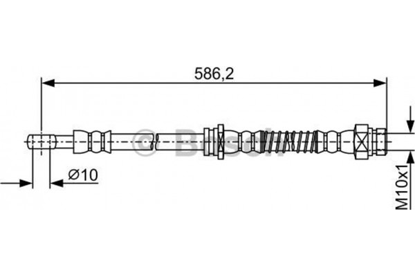 Bosch Ελαστικός Σωλήνας Φρένων - 1 987 481 959