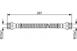 Bosch Ελαστικός Σωλήνας Φρένων - 1 987 481 960