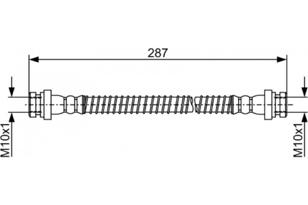Bosch Ελαστικός Σωλήνας Φρένων - 1 987 481 960