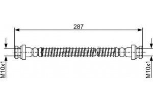 Bosch Ελαστικός Σωλήνας Φρένων - 1 987 481 960