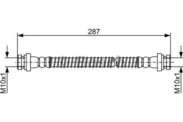 Bosch Ελαστικός Σωλήνας Φρένων - 1 987 481 960
