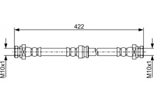 Bosch Ελαστικός Σωλήνας Φρένων - 1 987 481 961
