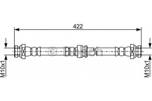 Bosch Ελαστικός Σωλήνας Φρένων - 1 987 481 961