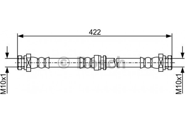 Bosch Ελαστικός Σωλήνας Φρένων - 1 987 481 961