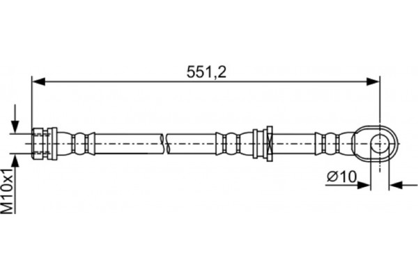 Bosch Ελαστικός Σωλήνας Φρένων - 1 987 481 966