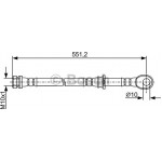 Bosch Ελαστικός Σωλήνας Φρένων - 1 987 481 966