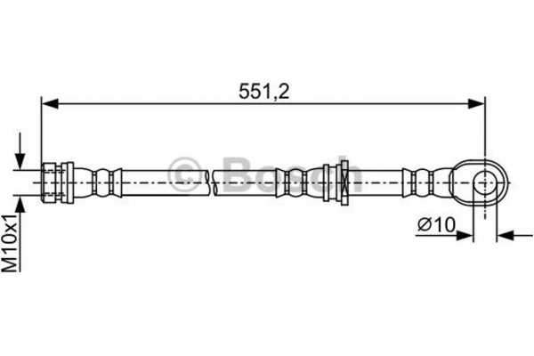 Bosch Ελαστικός Σωλήνας Φρένων - 1 987 481 966