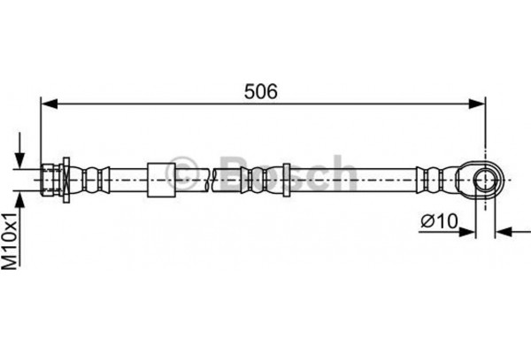 Bosch Ελαστικός Σωλήνας Φρένων - 1 987 481 967