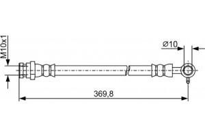 Bosch Ελαστικός Σωλήνας Φρένων - 1 987 481 968