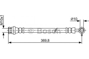 Bosch Ελαστικός Σωλήνας Φρένων - 1 987 481 968