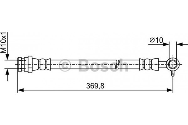 Bosch Ελαστικός Σωλήνας Φρένων - 1 987 481 968