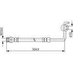 Bosch Ελαστικός Σωλήνας Φρένων - 1 987 481 971