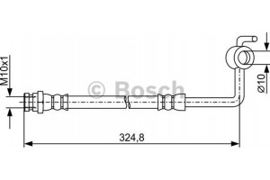 Bosch Ελαστικός Σωλήνας Φρένων - 1 987 481 971